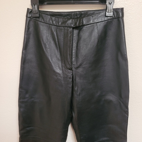 Massini Black Leather Pants - Picture 3 of 5